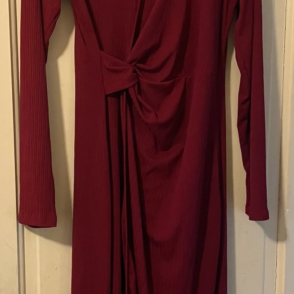 Women’s Burgundy Shibever Dress Size L